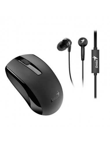 Mouse+auricular Genius Mh-8100 Bk Wls