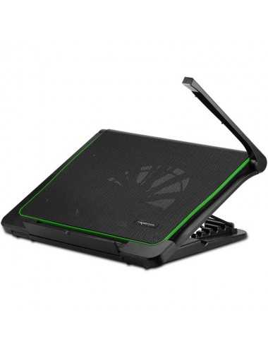 Base P/notebook C/cooler Wesdar Black Green With Light (wd-k-8288f)