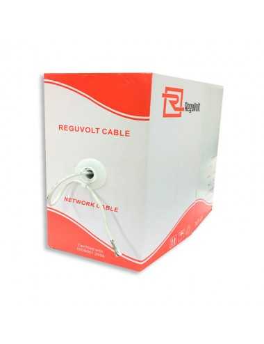 Reguvolt Cable Utp 5e 305m Ext Cca Rv-utp-506 Doble Vaina Conductor de Aluminio revestido en cobre