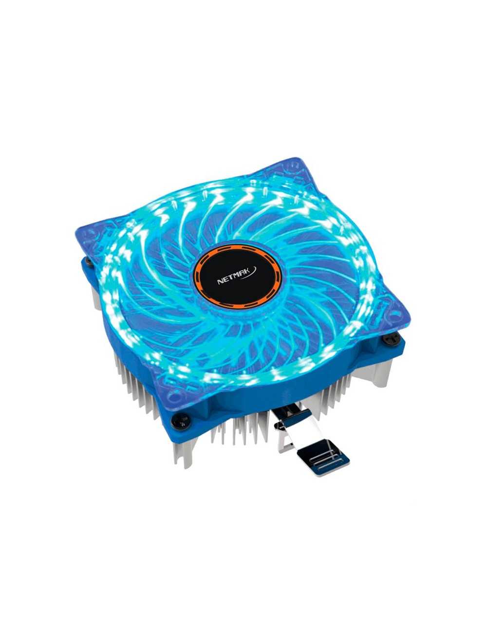 Cooler P/procesador Netmak Nm-q70 25 Leds Azul Intel/amd