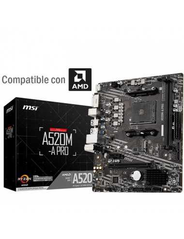 Motherboard Am4 Msi A520m -...