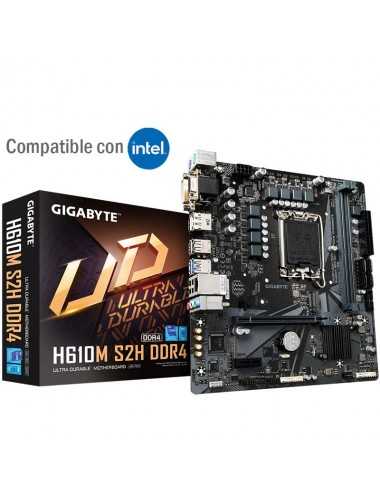 Gigabyte mother board placa madre base intel core 1700 H610m - S2h Ddr4