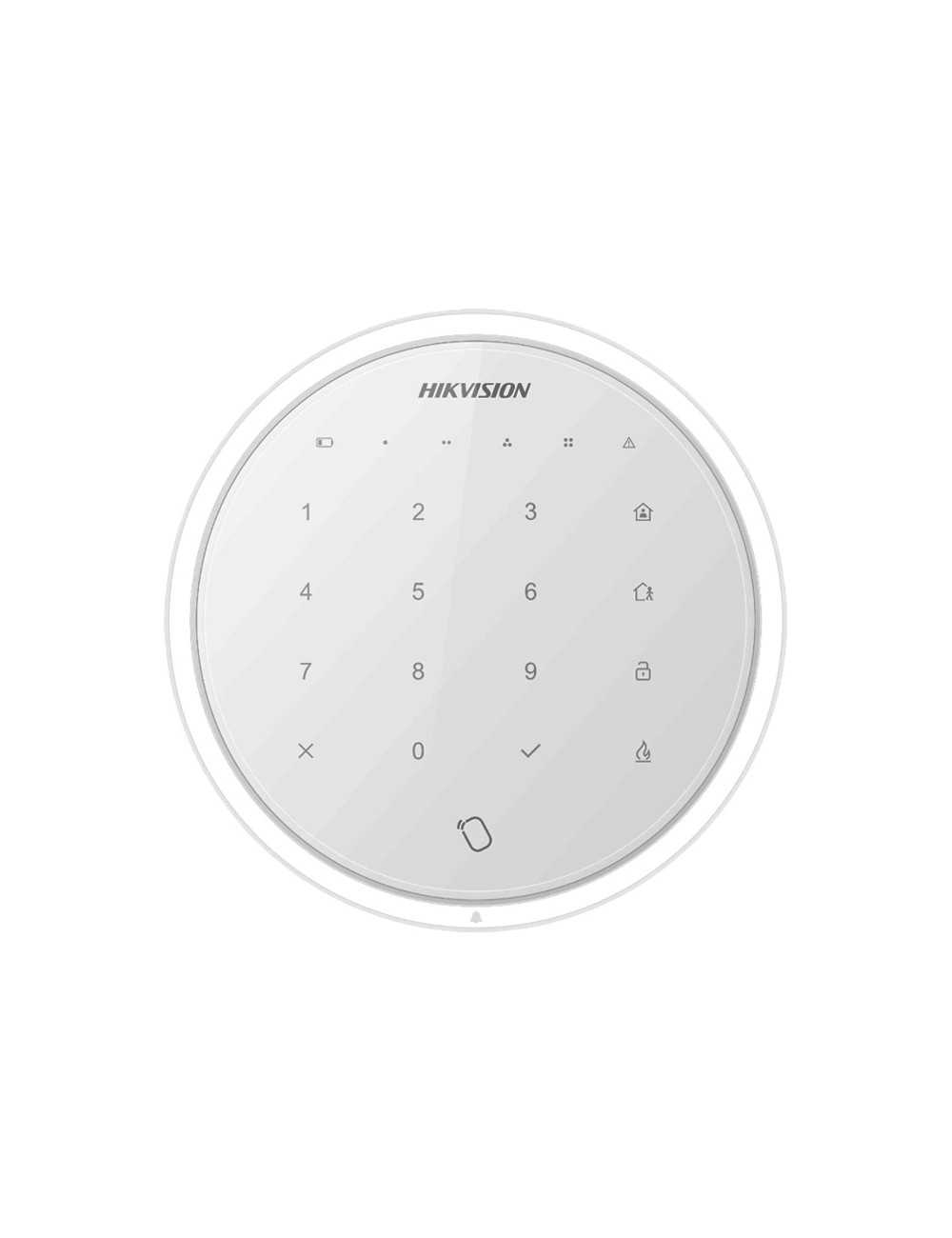 Teclado Wifi P/ax Hyb Hikvision Pka-wlm-433 Wh / Lect Tarj Retroilum