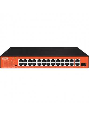 Switch 26 Puertos Wi-tek Wi-ps526gh / 24p Poe+1p Giga+1p Sfp 200w 250m