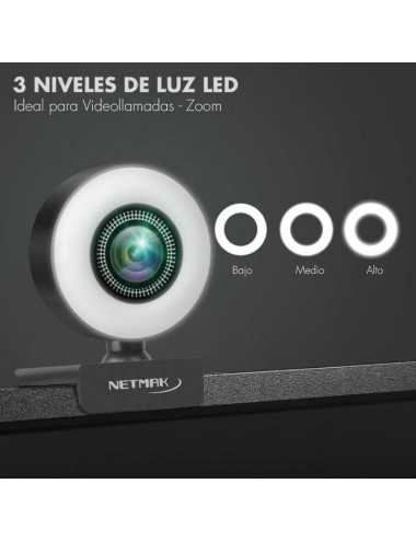 Web Cam Netmak Nm-web04 1080p C/aro De Led C/mic