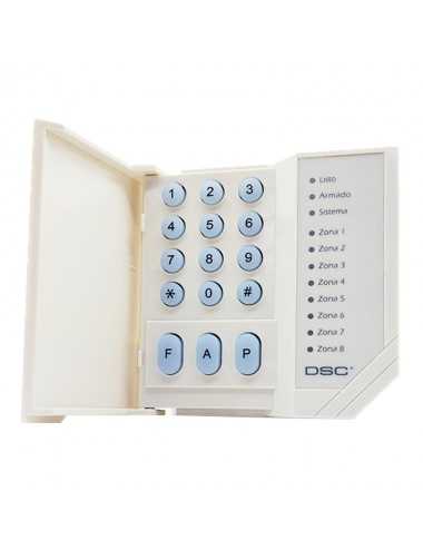 Kit Alarma Dsc Pc1616 / 6a16 Zonas Tecl Pir Sirena Gab Fte