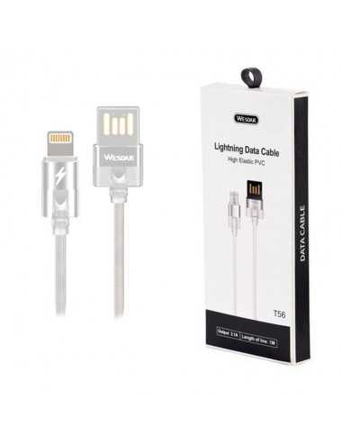 Cable Wesdar Lightning Iphone White (wd-t56-l-w)