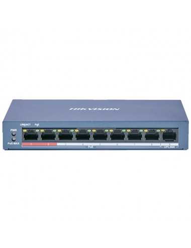 Switch 8 Puertos Hikvision 3e0109p-e/m(b)