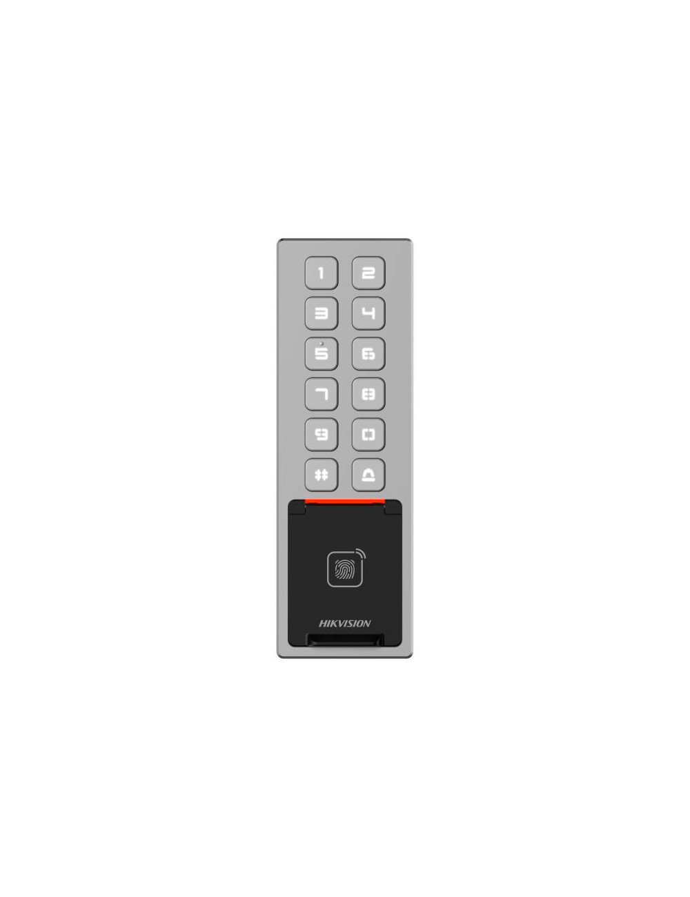 Control De Acceso Hikvision Ds-k1t805mbfwx Metal Autonomo Ip65 Huella Pin Bt Card