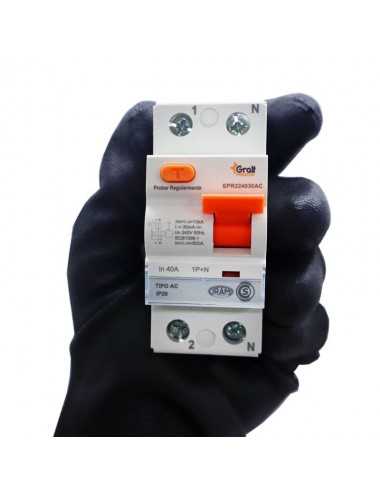 Disyuntor 40a Gralf Epr24030ac 1p+n 40a 30ma