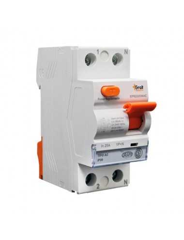 Disyuntor 25a Gralf Epr22530ac 1p+n 25a 30ma