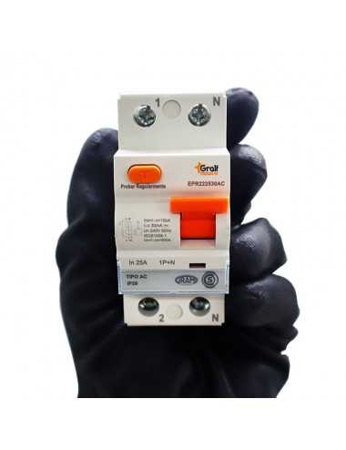 Disyuntor 25a Gralf Epr22530ac 1p+n 25a 30ma