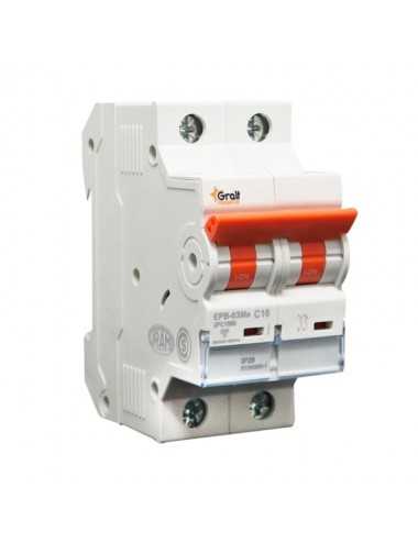 Termica 16a Gralf Epb-63me2pc1660 2p 6kva