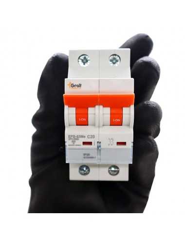 Termica 20a Gralf Epb-63me2pc2060 2p 6kva