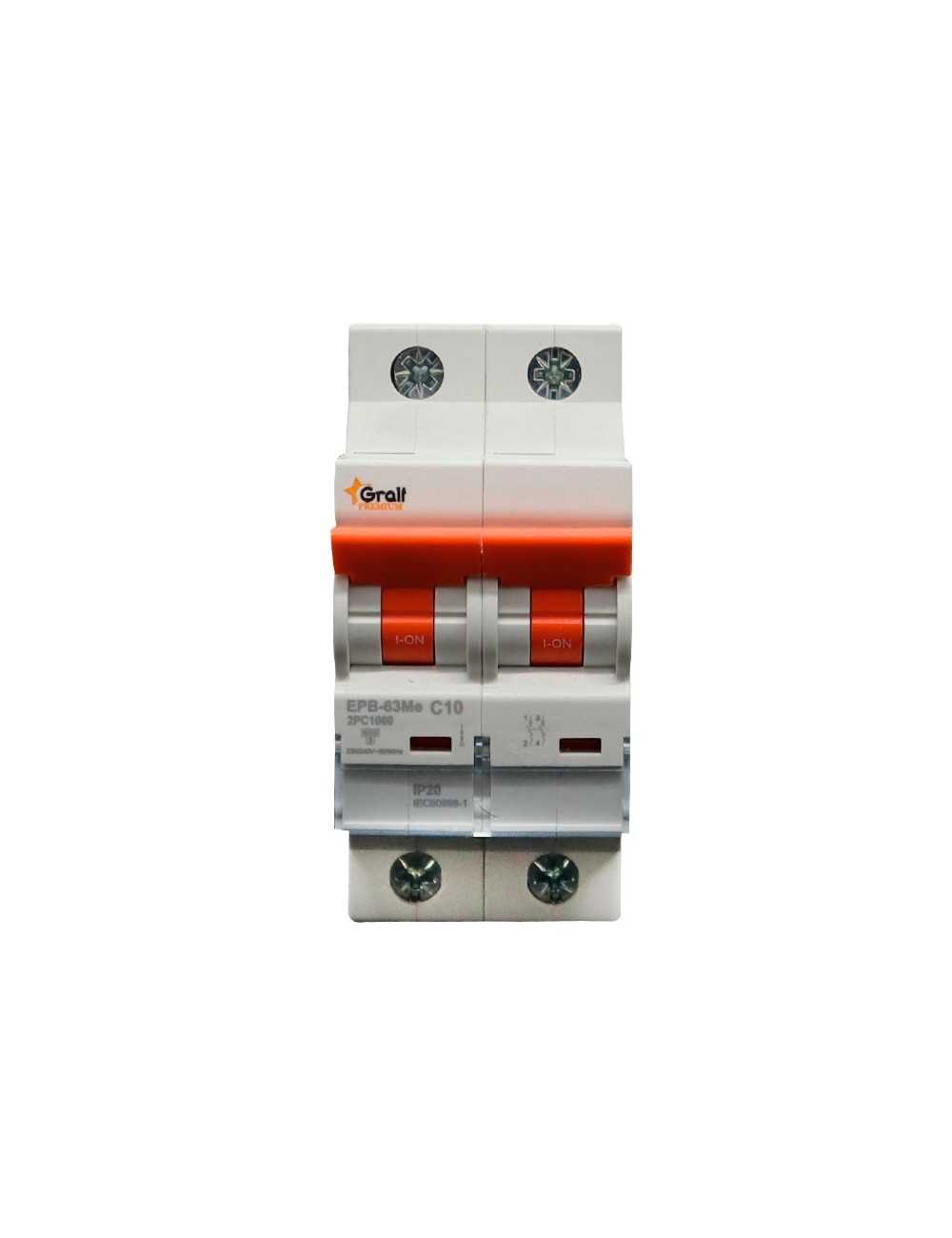 Termica 10a Gralf Epb-63me2pc1060 2p 6kva