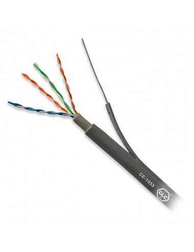 Cable Utp Categoria 5e Glc Ext 305m Portante Acero Ce-1053 Doble Vaina