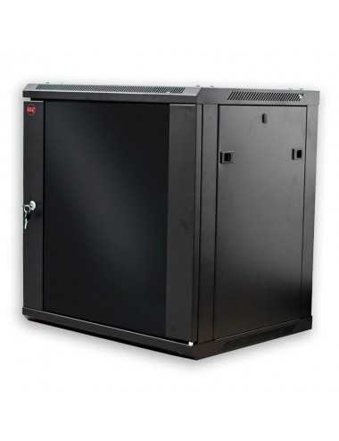 Minirack Mural 12u-500 Glc Mm 19" Puerta Cristal/4 Soportes