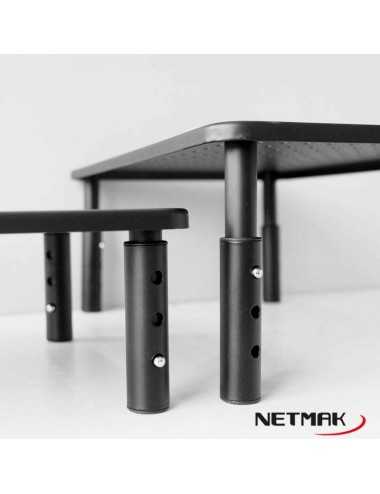Soporte Monitor Netmak Nm-st20 Elevador De Monitor Y Laptop