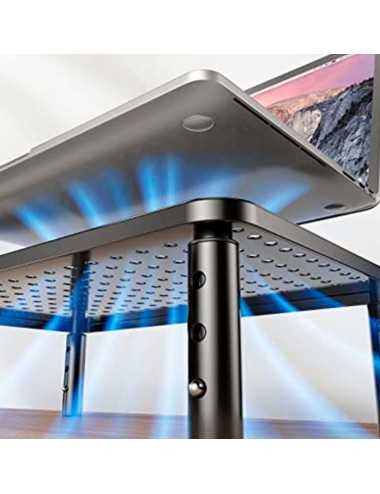 Soporte Monitor Netmak Nm-st20 Elevador De Monitor Y Laptop