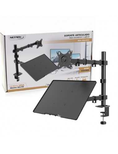 Soporte Monitor Netmak Nm-st26 Para Monitor Y Laptop