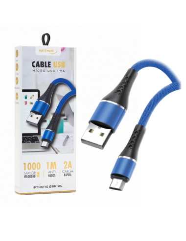 Cable Micro Usb Netmak Nm-117-b Strong Azul