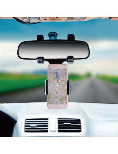 Soporte Celular Netmak Nm-hc25 Espejo Retrovisor