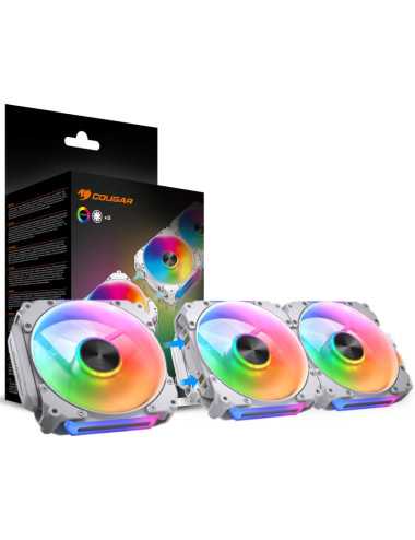 Cooler Para Gabinete Cougar Apolar 120 Argb White X 3 Pack