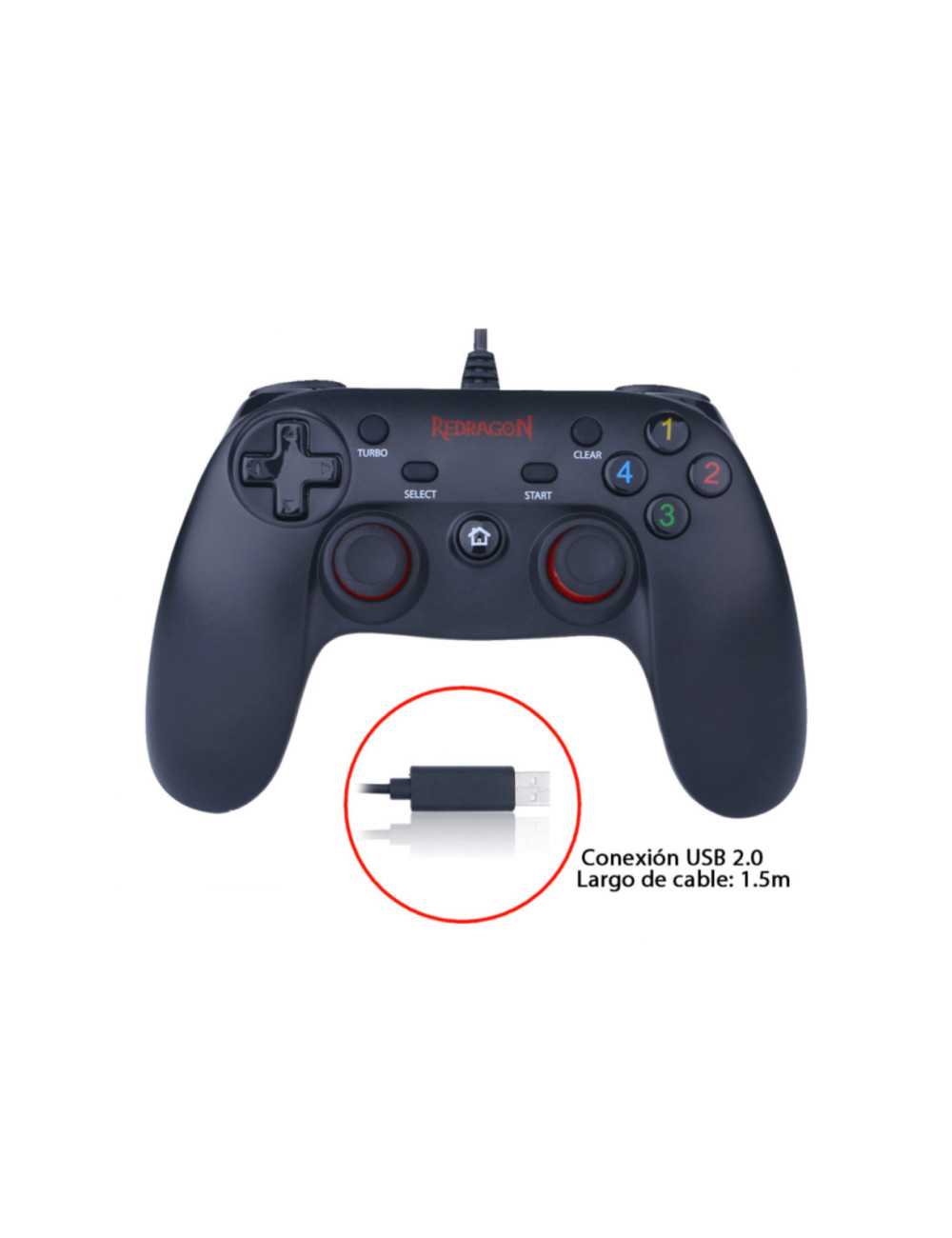 Gamepad Redragon Saturn Cable Pc G807