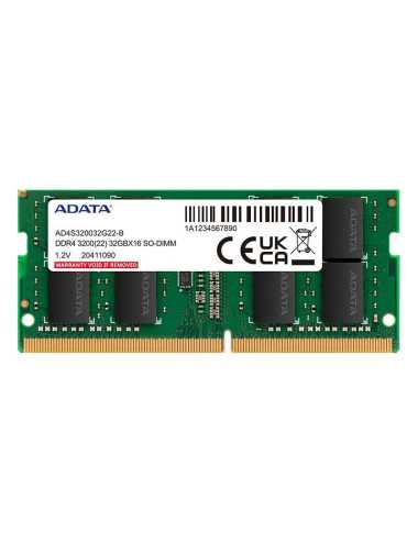 Memoria Sodimm Ddr4 8 Gb 3200 Adata Ad4s32008g22-sgn