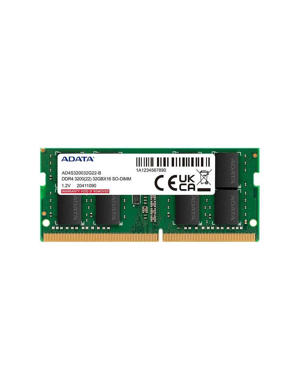 Memoria Sodimm Ddr4 8 Gb 3200 Adata Ad4s32008g22-sgn