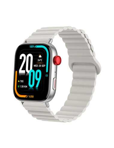 Smartwatch Colmi C8max Silver Silicona Magnetico