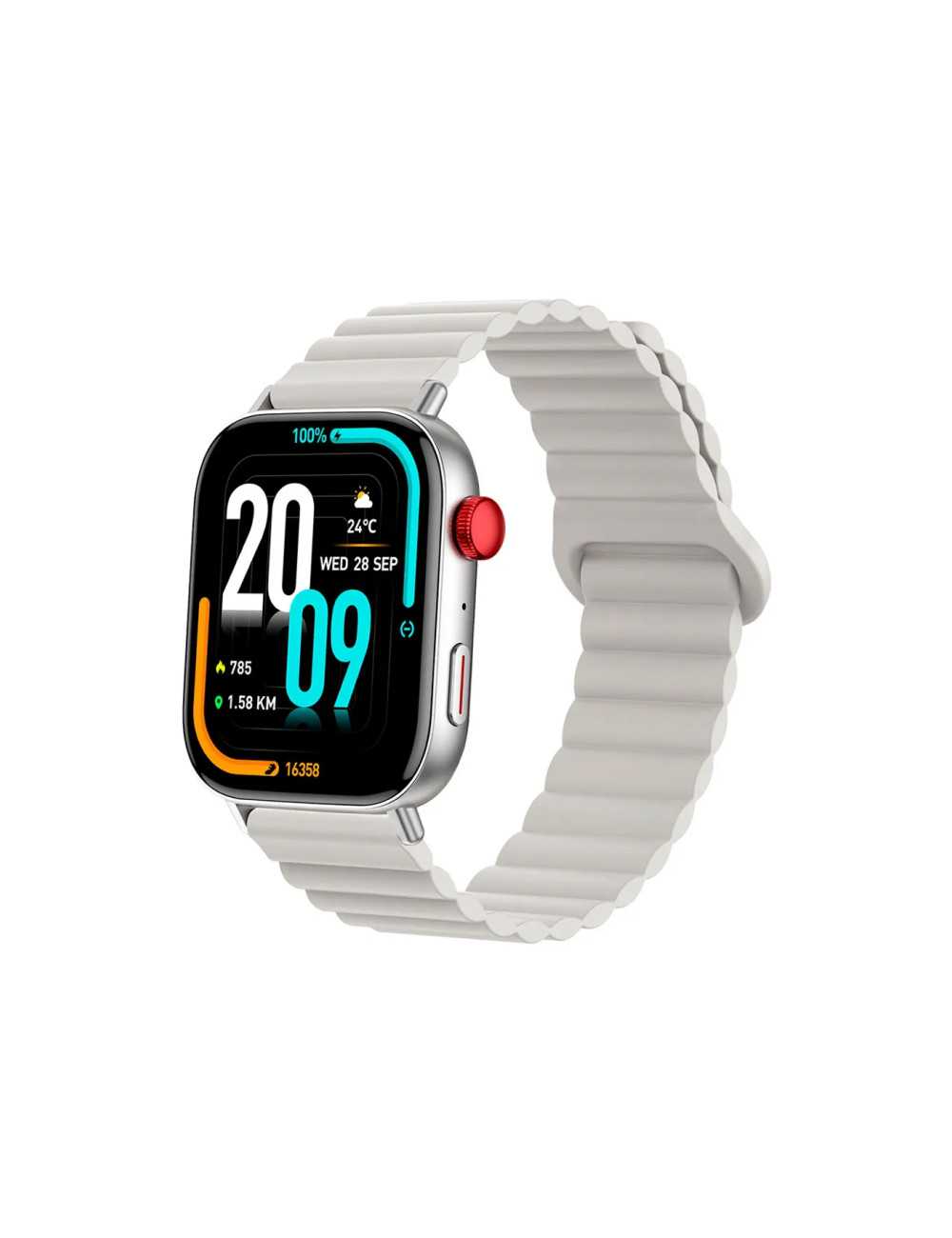 Smartwatch Colmi C8max Silver Silicona Magnetico