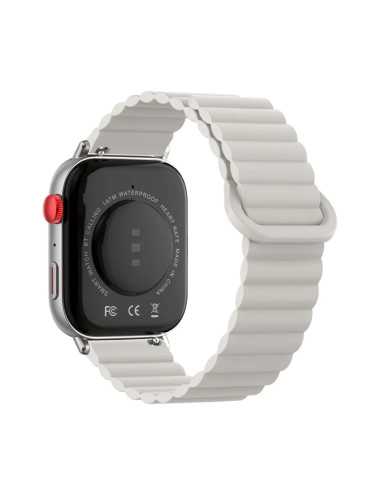 Smartwatch Colmi C8max Silver Silicona Magnetico