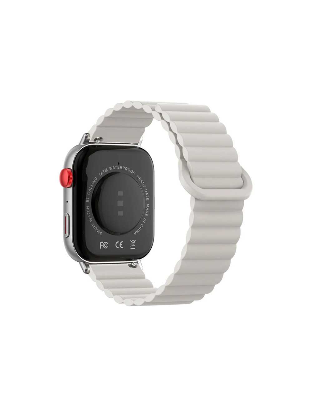 Smartwatch Colmi C8max Silver Silicona Magnetico