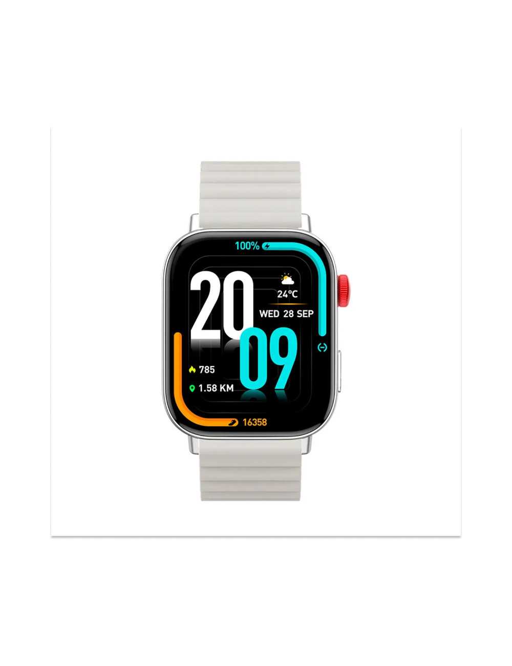 Smartwatch Colmi C8max Silver Silicona Magnetico