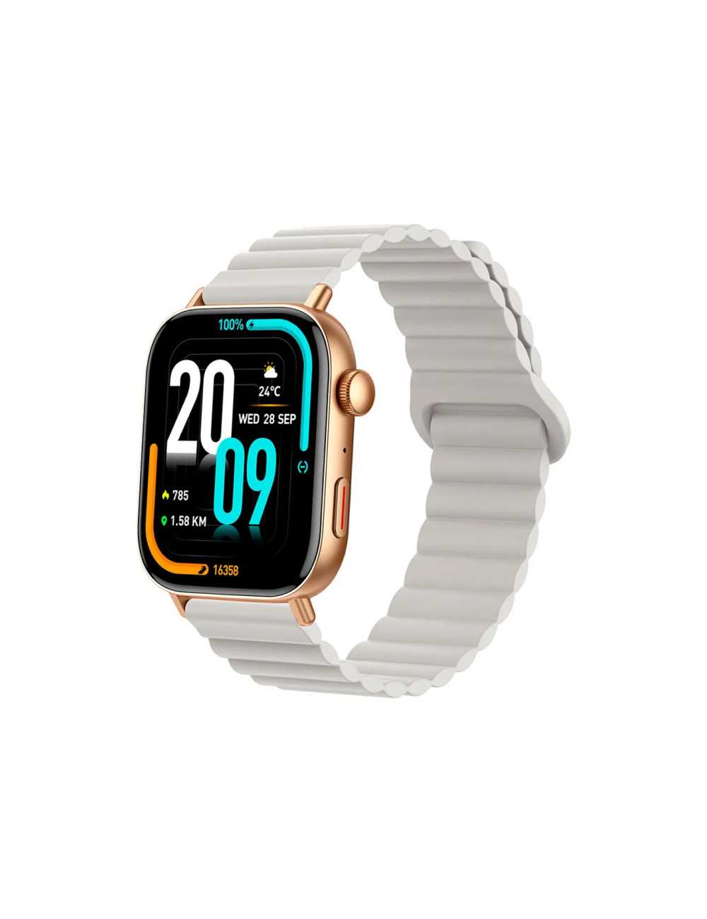 Smartwatch Colmi C8max Gold Silicona Magnetico