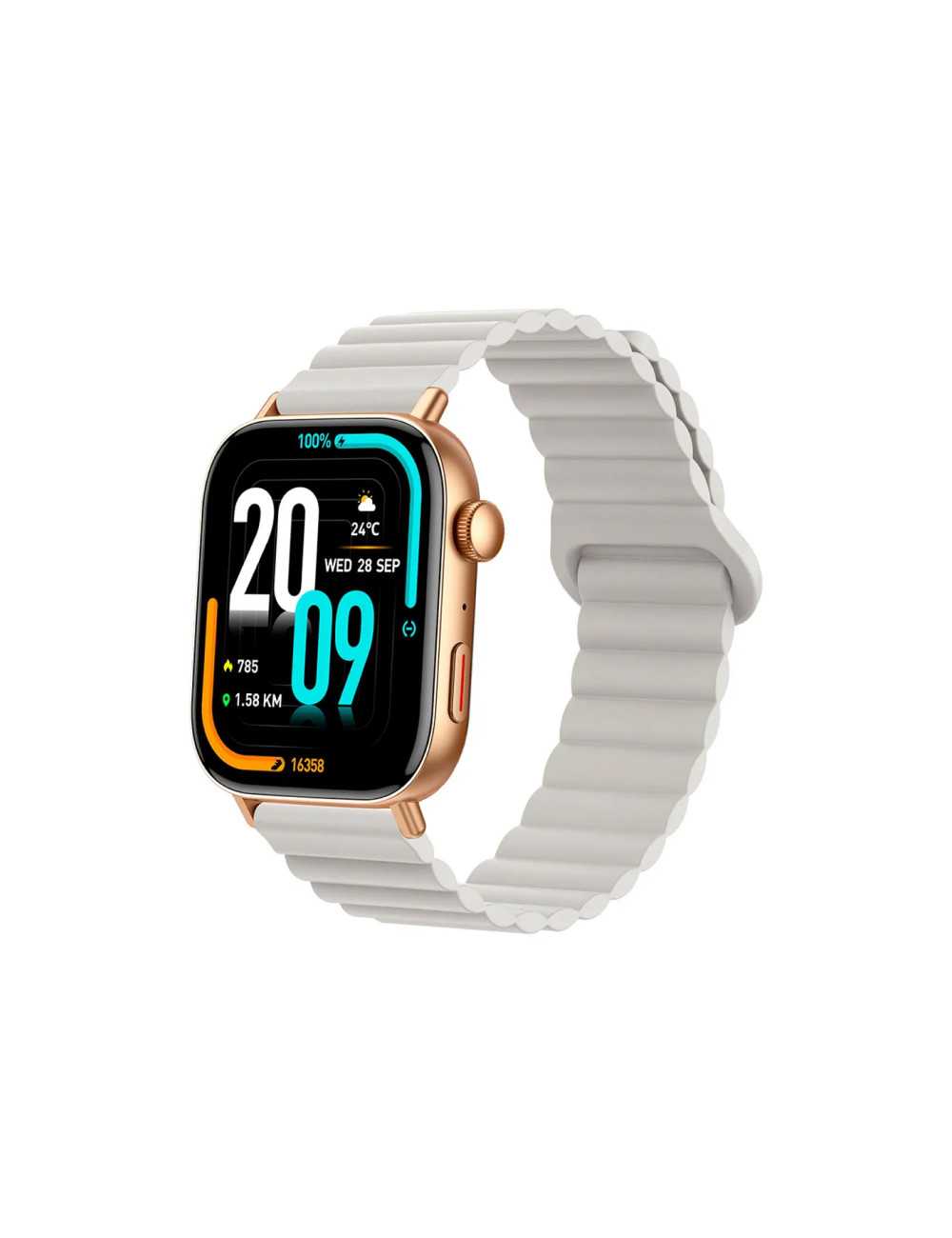 Smartwatch Colmi C8max Gold Silicona Magnetico