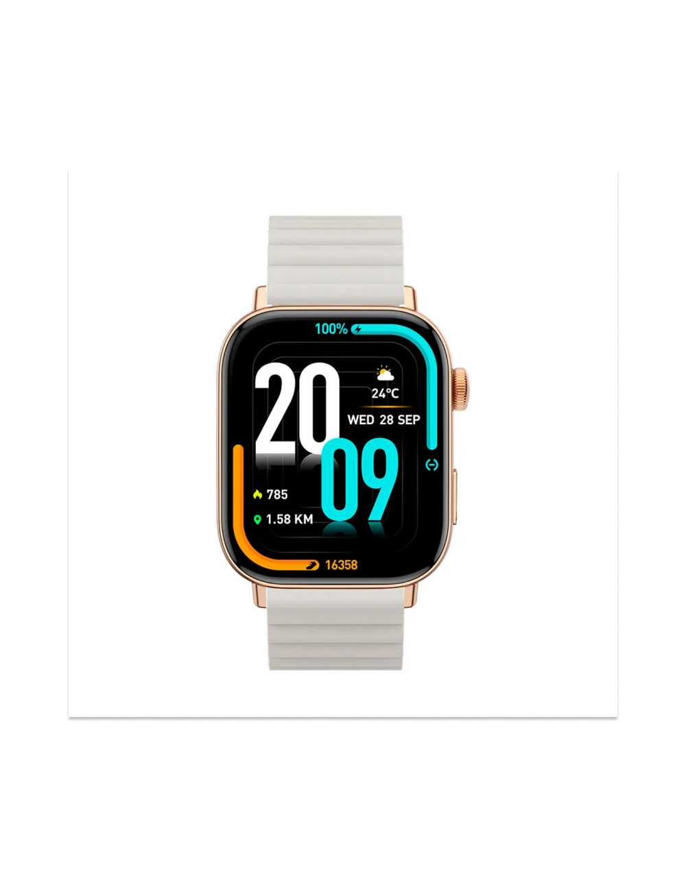 Smartwatch Colmi C8max Gold Silicona Magnetico