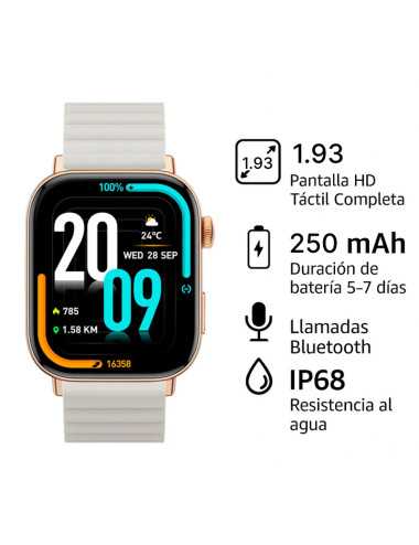 Smartwatch Colmi C8max Gold Silicona Magnetico