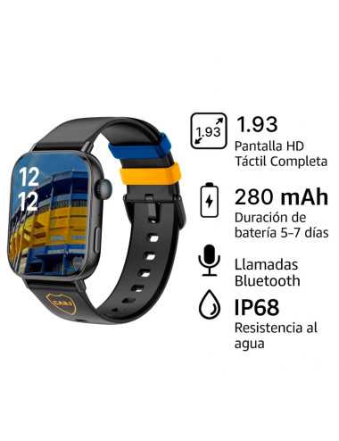 Smartwatch Colmi C8max Black Silicona Boca Juniors Black