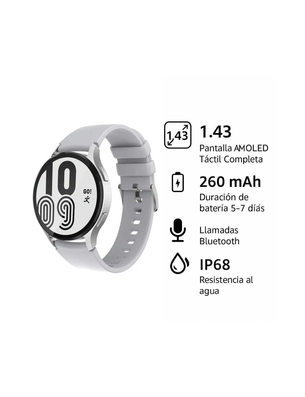 Smartwatch Colmi I28 Ultra Model Silver Silicona Strap