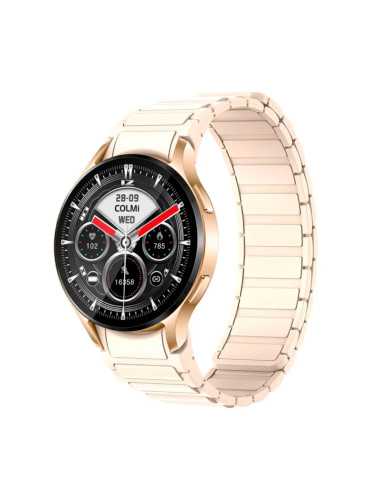 Smartwatch Colmi I28 Ultra Model Gold Beige Silicona Magnetico