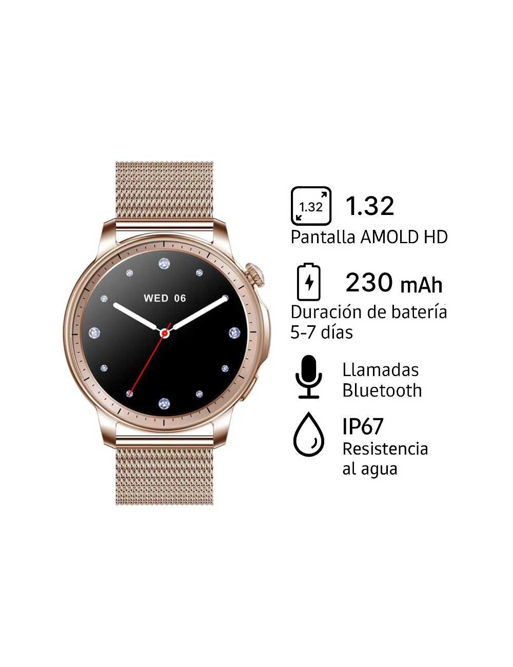 Smartwatch Colmi V65 Gold Metal