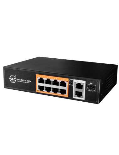 Switch 8 Puertos Glc Gh110-100w Poe 10/100 + 2p Rj45 Giga + 1 Sfp