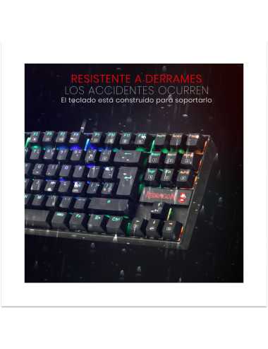 Teclado Redragon Kumara K552rgb-1 Sp Black Red Switch Rgb