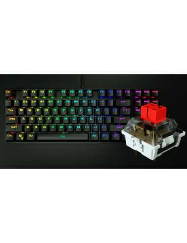 Teclado Redragon Kumara K552rgb-1 Sp Black Red Switch Rgb