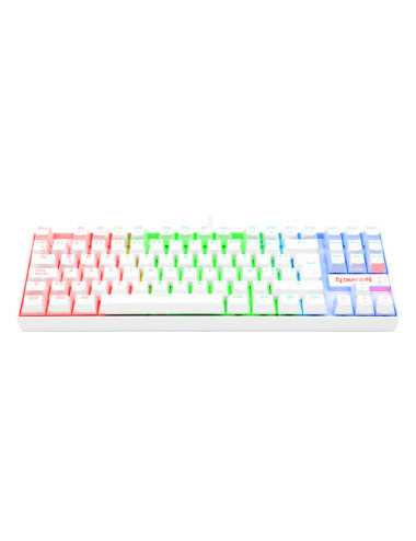 Teclado Redragon Kumara K552w-rgb Sp White Red Switch Rgb