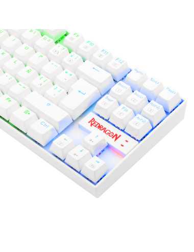 Teclado Redragon Kumara K552w-rgb Sp White Red Switch Rgb