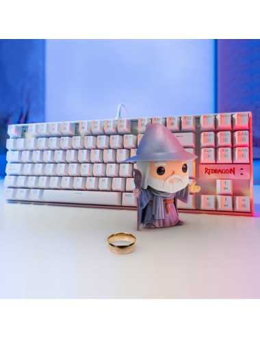 Teclado Redragon Kumara K552w-rgb Sp White Red Switch Rgb