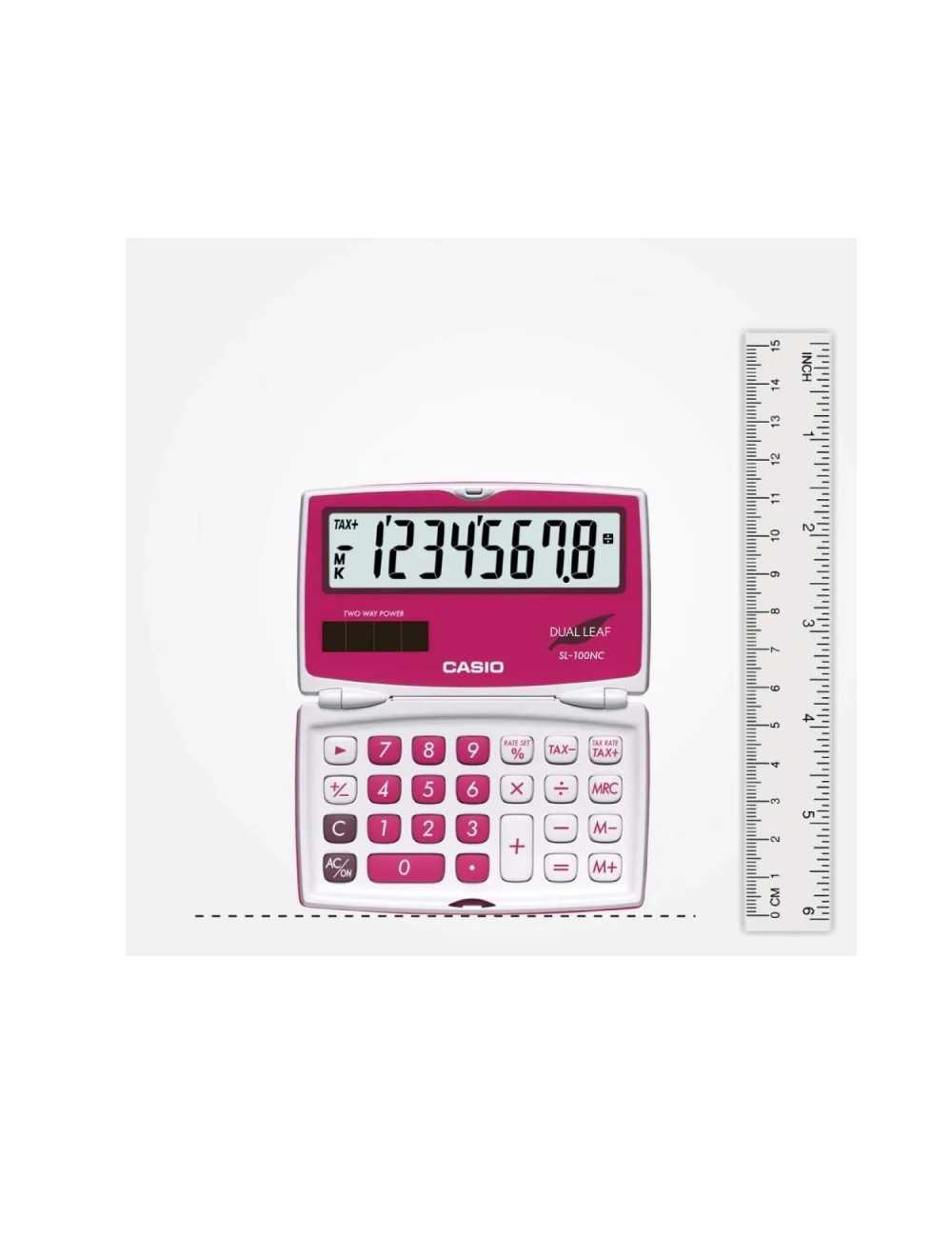 Calculadora Casio Portatil Sl-100nc-rd